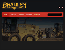 Tablet Screenshot of bradleyexcavating.com